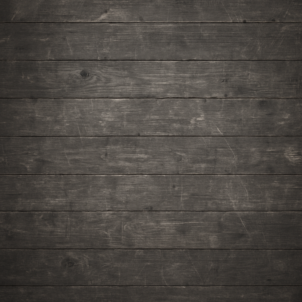 Worn wood floor before a full revamp